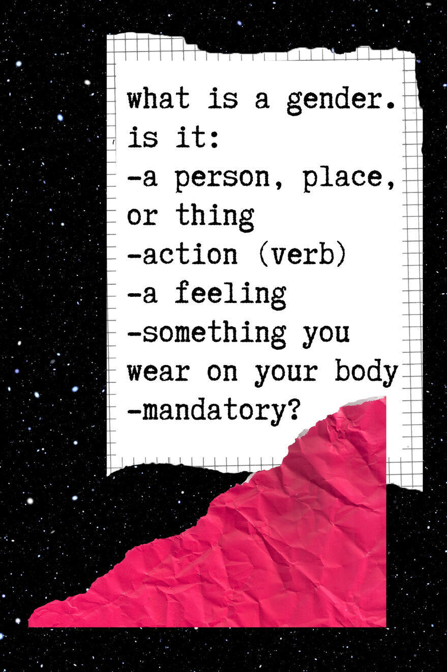 “not masc not femme but water earth & stars” by Kai Minosh Pyle “not masc not femme but water earth & stars” by Kai Minosh Pyle